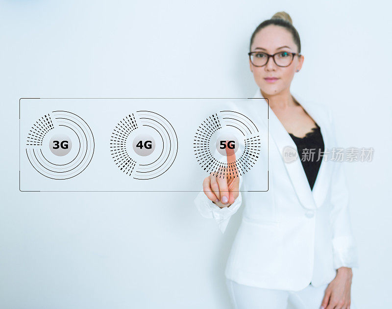 5G wifi技术数字概念